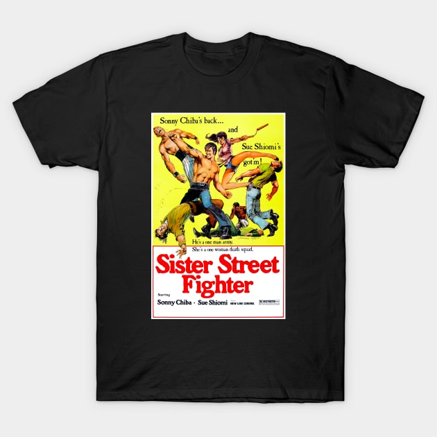 Sister Street Fighter (1976) T-Shirt by Scum & Villainy